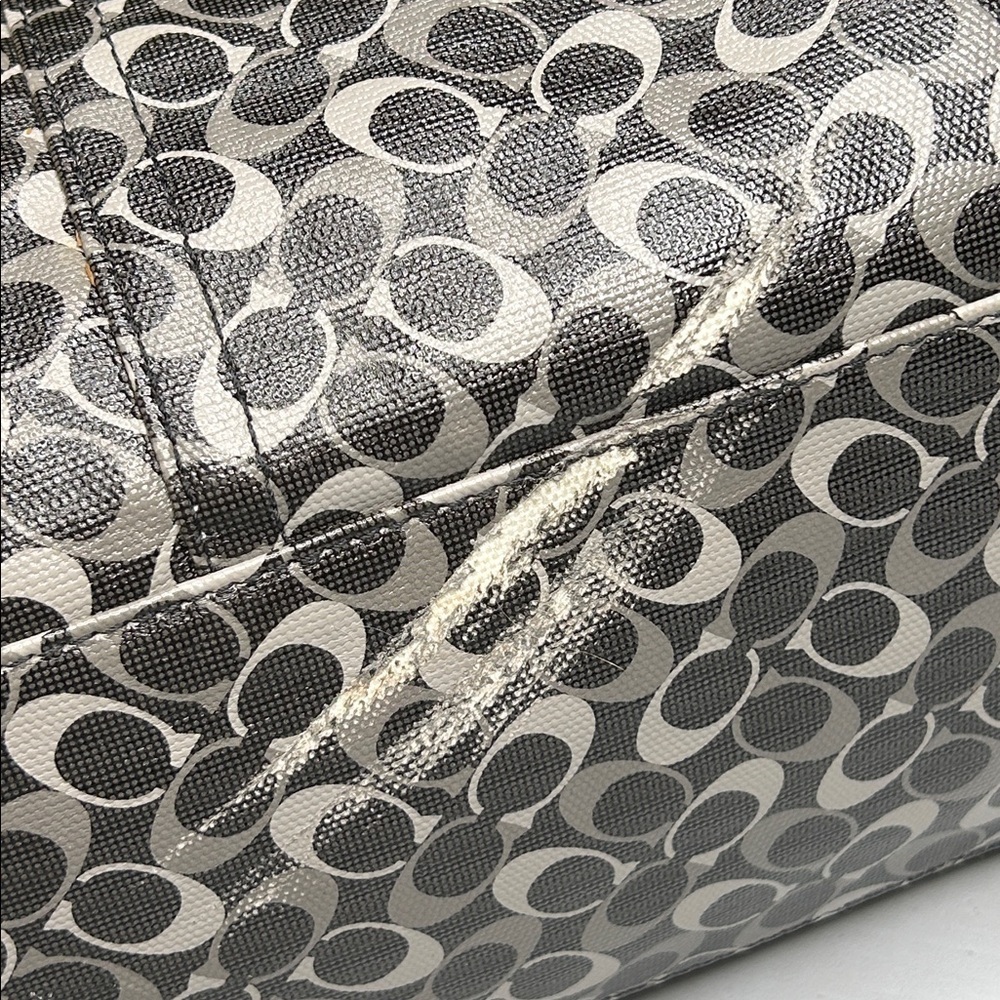 Coach Signature Coated Canvas and Leather Chelsea Satchel - Picture 7 of 16